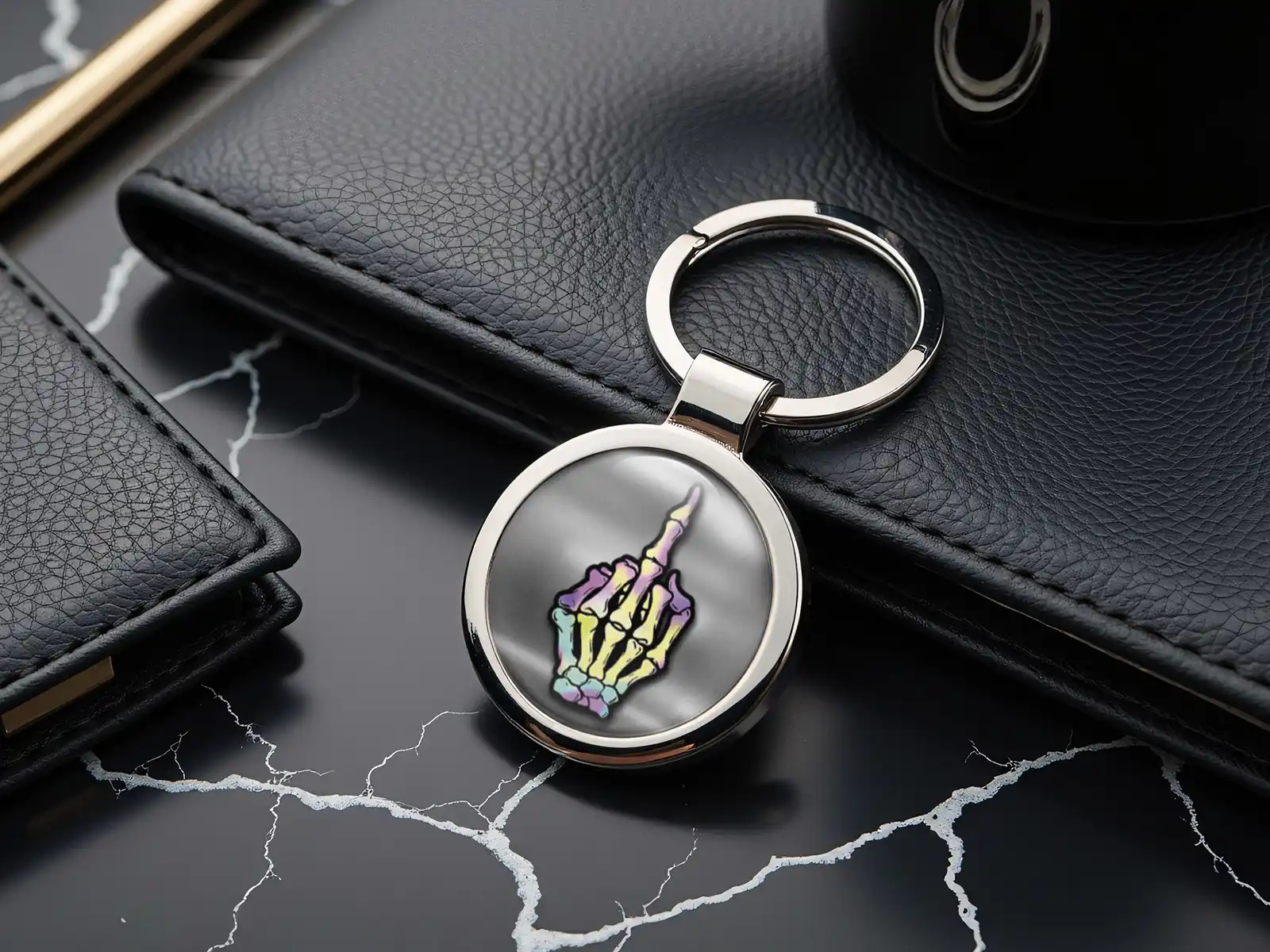 Mens Pet Keyring Metallic Edition